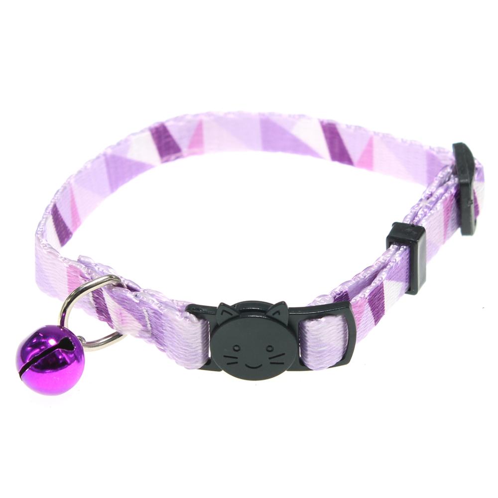 Collar Ajustable para Gato con Campana de Seguridad de liberación rápida disponible en 3 colores