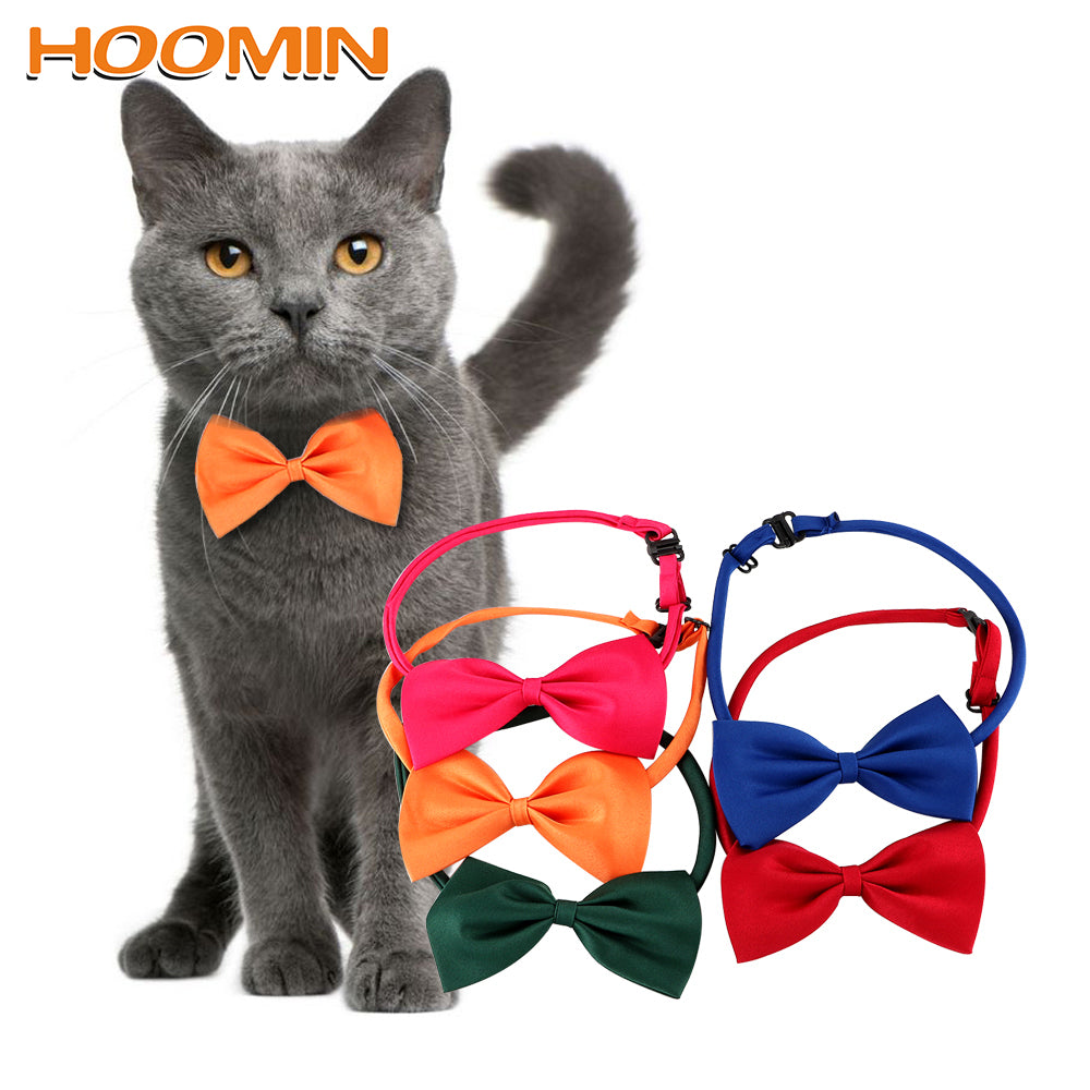 HOOMIN Necktie Clothes Puppy Pets Neck Tie Pet Cat Dog Collar Bow Tie Adjustable Neck Strap Cat Dog Grooming Accessories