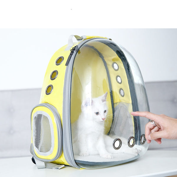 7 Colors Breathable Small Pet Carrier Bag for dog cat Portable Pet Outdoor Transparent Travel Backpack Dog Cat Carrying Cage