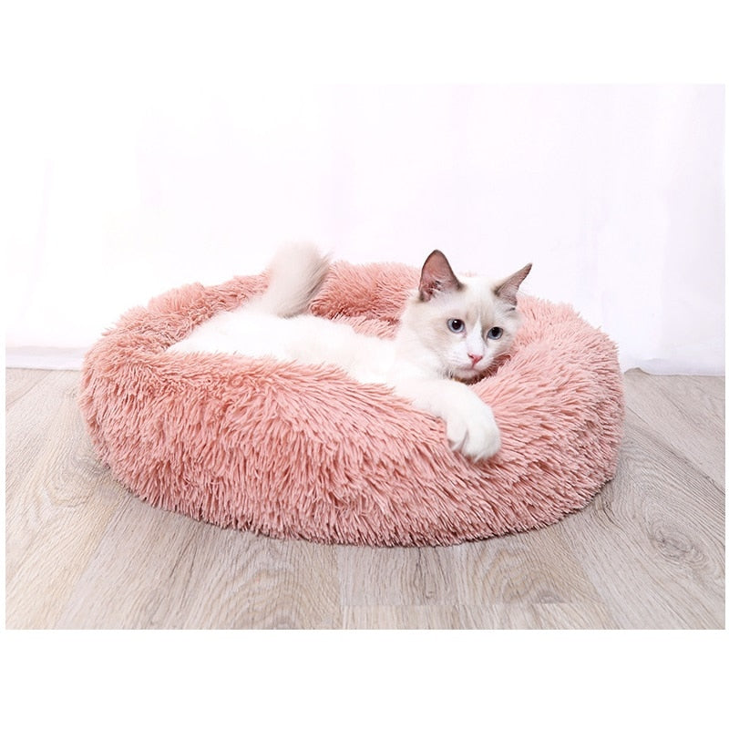 Pet Dog Cat Bed House Soft Long Plush Pet Dog Bed For Dogs Basket Pet Products Cushion Cat Pet Bed Mat Cat House Animals Sofa