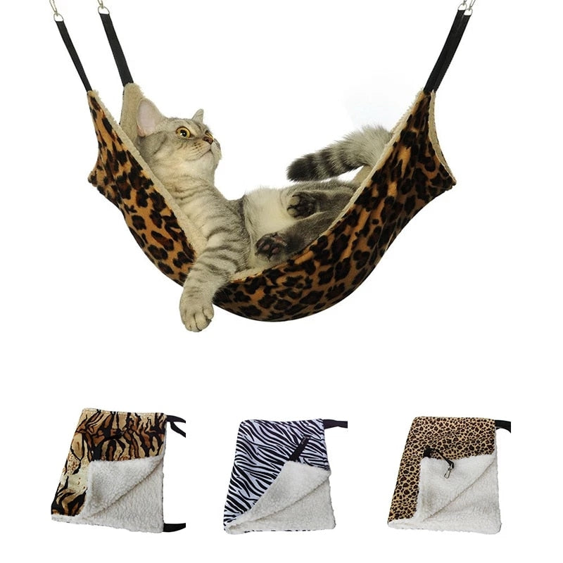 SUPREPET Hanging Cat Hammock Pet Supplies Cat Sleeping Bag Pet Cat Cage Breathable Double-sided Available Warm Cat Bed Mat